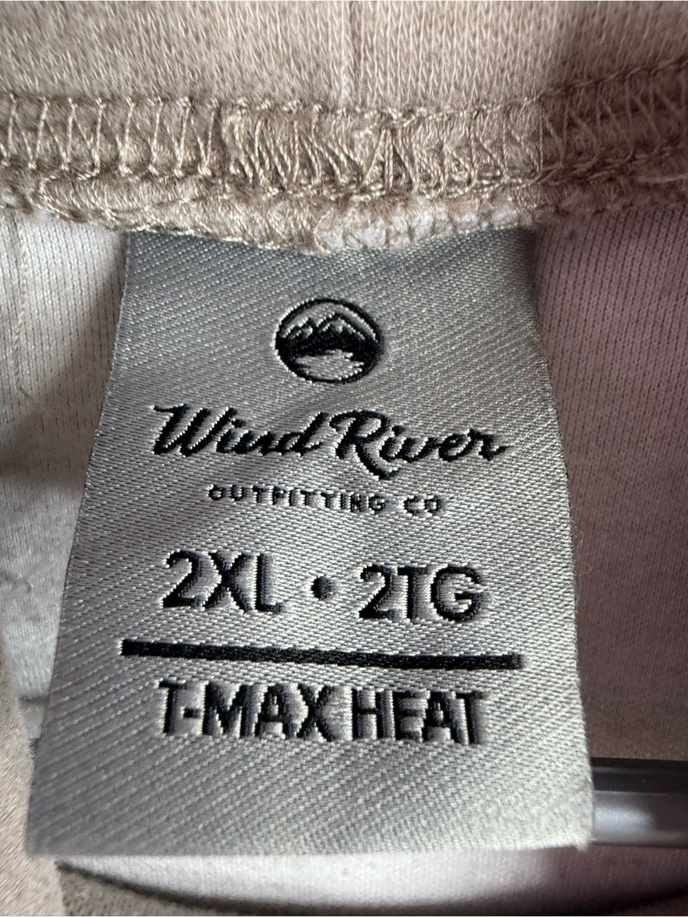 Windriver T-Max heat shirt top Neutral Taupe Turtleneck Long Sleeve Top - Picture 8 of 11